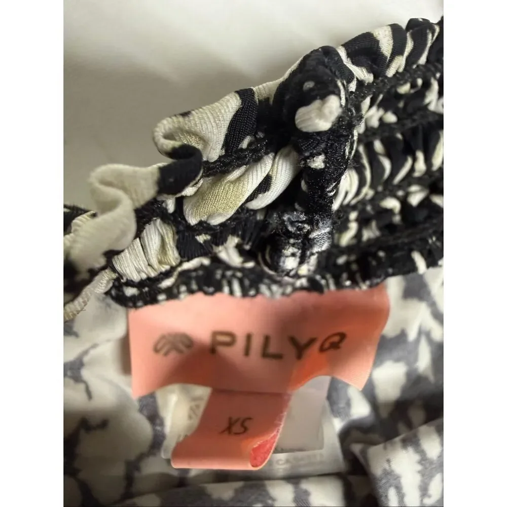 PILYQ SWIM Girls Kid's childrensalon tassel goop beach cover-up shorts 3-4yrs XS